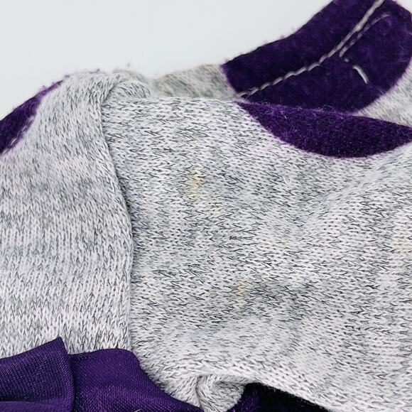 What A Doll Grey/Gray Dress with Purple Polka Dots and Bow for 18 inch Dolls GUC - Picture 10 of 11